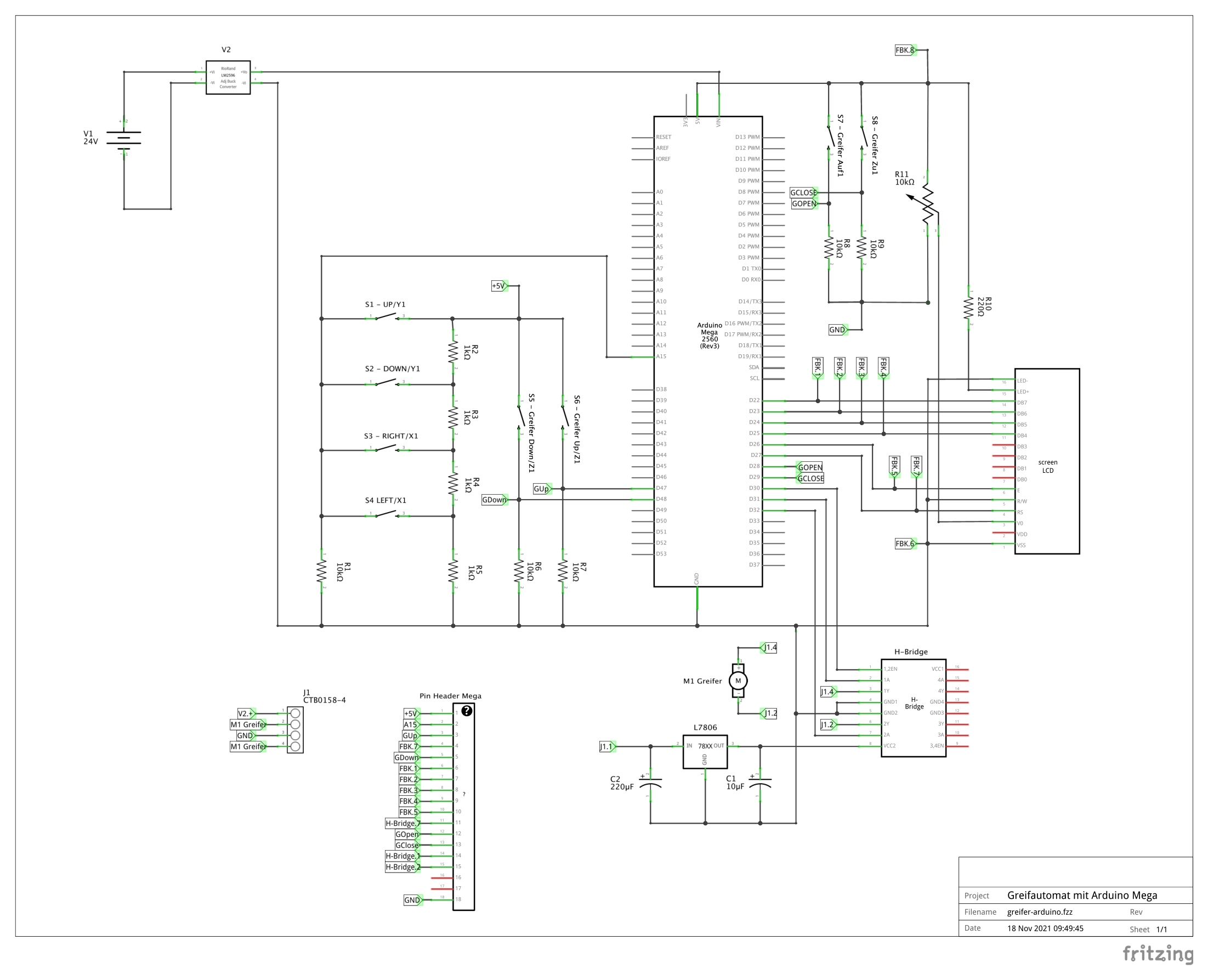 claw crane schematic