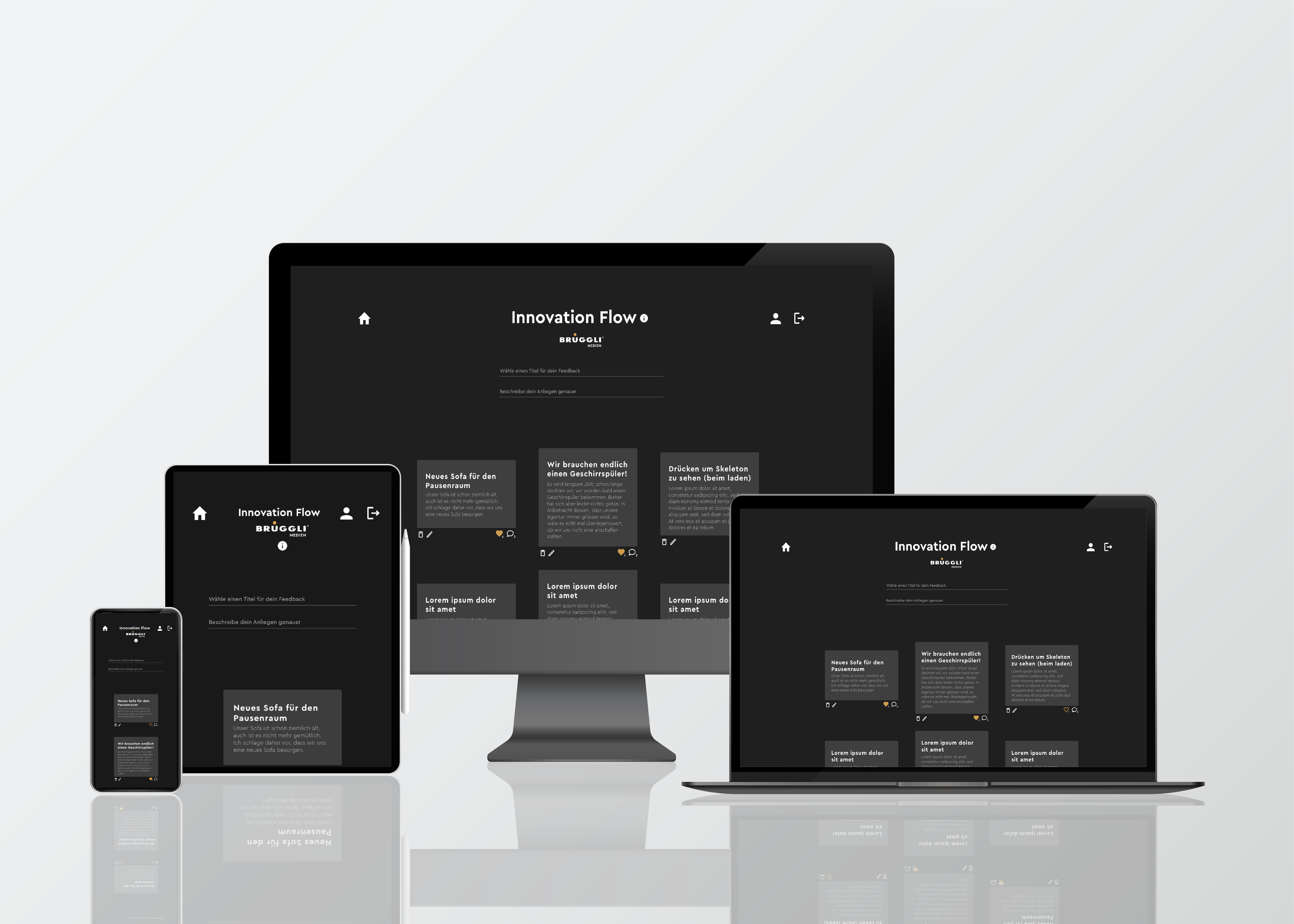 innovation flow mockup